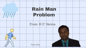H C Verma Solutions -Chapter: Rest & Motion: Kinematics | Rain Man Problems
