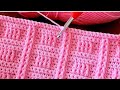 This Crochet Pattern for Beginners is a Piece of Art!  Super EASY Crochet Stitch for Blanket &amp; Bag