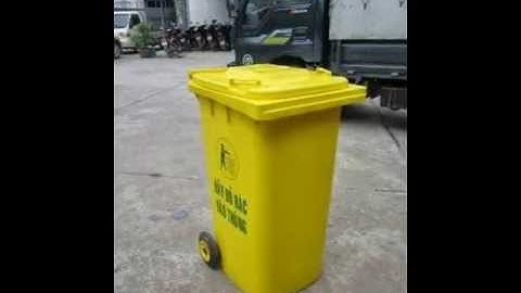 Thùng rác nhựa hdpe 95l, 120l, 240l, 660l-Giao hàng miễn phí