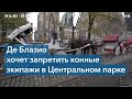 Мэр Нью-Йорка опять хочет запретить конные экипажи в Центральном парке