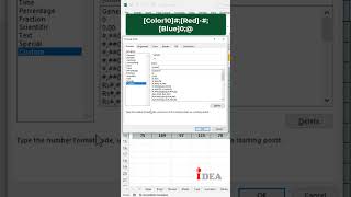 Custom formatting, Positive values green, Negative Values red, &amp; zeros in blue color in #excel