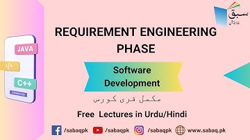 Requirement Engineering Phase, Computer Science Lecture | Sabaq.pk