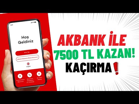 SADECE MÜŞTERİ OL DAVET ET 7500 TL KAZAN! (Akbank Para Kazanma)