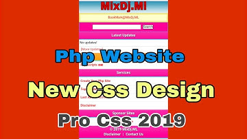Php Website New Style Pro Css Code || Design Php Website 2019 || Techboy Sourav