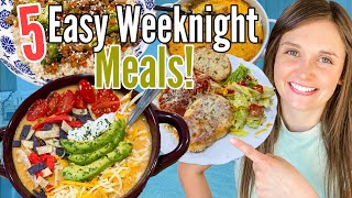 5 TASTY DINNER RECIPES | Weeknight Meals Made EASY! | Julia Pacheco