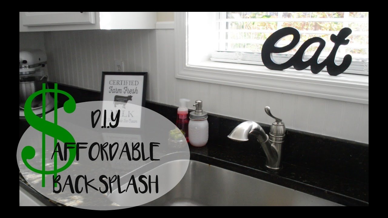D.I.Y AFFORDABLE KITCHEN BACKSPLASH | KITCHEN MAKEOVER - YouTube