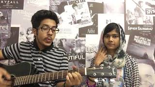 Video thumbnail of "Ahare Jibon || covered  by Sharna & Sampad || Tale of Harmonies || Doob ||chirkut ||Acoustic"