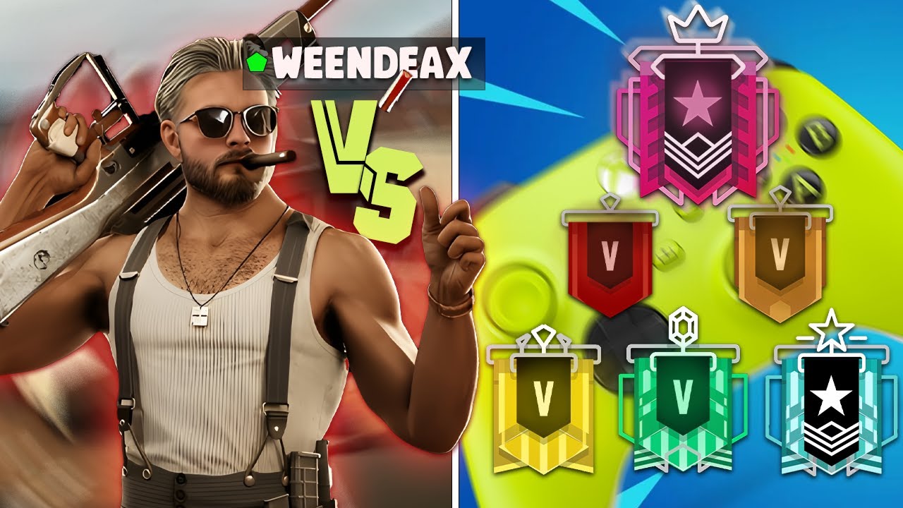KONZOL VS WEENDEAX 1v1 VESZTÉSIG MINDEN RANK SIKERÜLT?