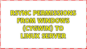rsync permissions from Windows (cygwin) to Linux server