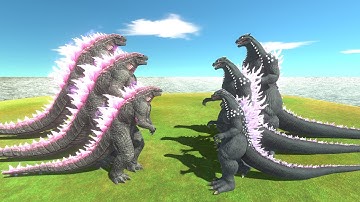 Evolution of ROE Godzilla Vs. Evolved Godzilla - Animal Revolt Battle Simulator