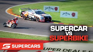 Supercar races against Superbike | Supercars 2021