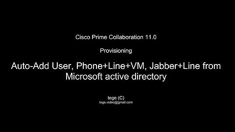 Prime Collaboration Provisioning 11 0 AD integration