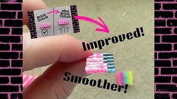 NEW IMPROVED In-Line Brick Stitch method updated | Beading stitches and Techniques