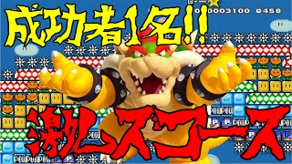 【実況】 成功者が1人しかいない鬼畜コースを攻略！【マリオメーカー】
