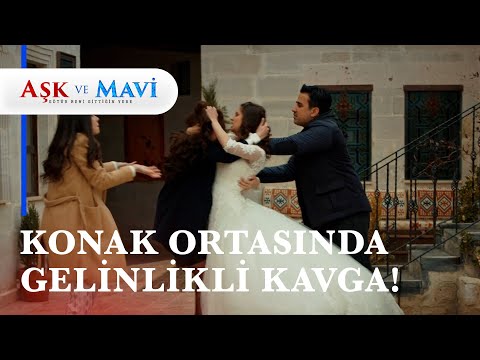 Pembe ve Gülizar saç baş biribirine GİRDİ! - Aşk ve Mavi 20. Bölüm