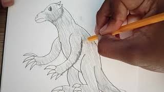 How to draw a Giant Ground Sloth. (megatherium)