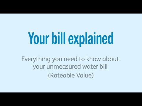 Understanding Your Rateable Value Water Bill: payments, and costs simplified