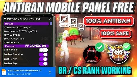 P2077KNG CHEAT V7.6 | ALL SERVER WORKING | OB50 UPDATE CS | BR RANK WARKING MOD MENU 100% SAFE V49