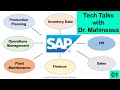 Tech Talks 01 - SAP Systems in a Manufacturing Supply Chain