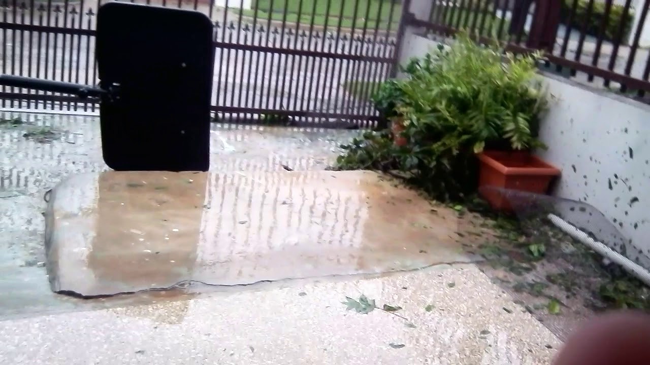 El hurcan María en casa.