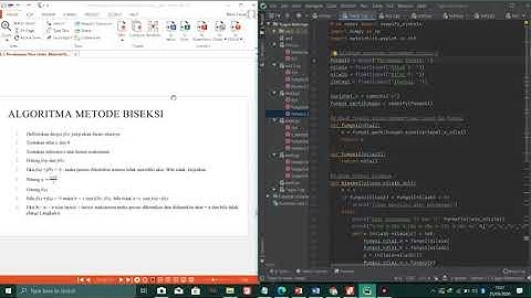 Pemrograman Metode Numerik Dengan Python - Metode Biseksi dan Newton Raphson