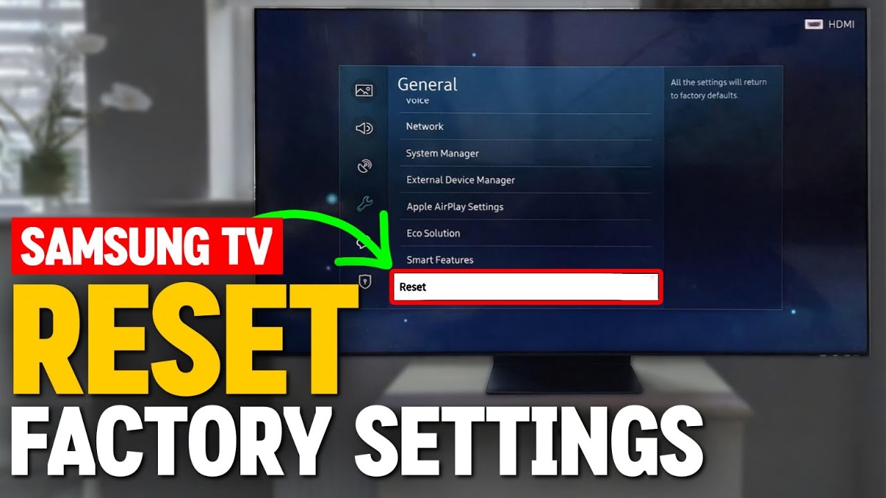 How to Factory Reset a Samsung TV | Fix Freezing, Lag, Black Screen ...