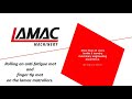 Anti Fatigue Mat And Rubber Finger Tip Mat Rolling With The Lamac Matroller