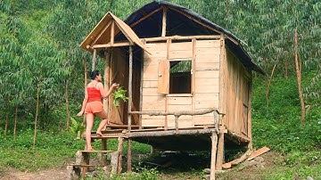 FULL VIDEO: 150 days of building a farm, building bamboo houses, gardening, growing vegetables
