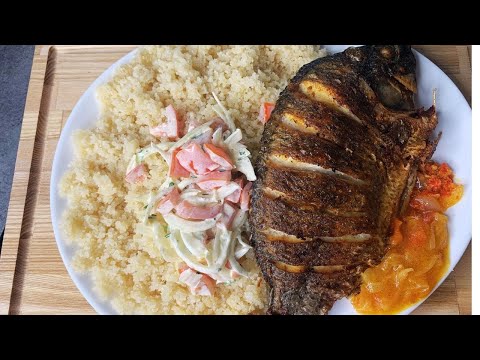 Cuisiner avec moi l'ATTIEKE POISSON frit|très delicieux|recette simple et rapide....🇨🇮🇨🇮