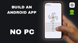 I Build This Fan App on My Phone – No PC! (ChatGPT + AIDE)