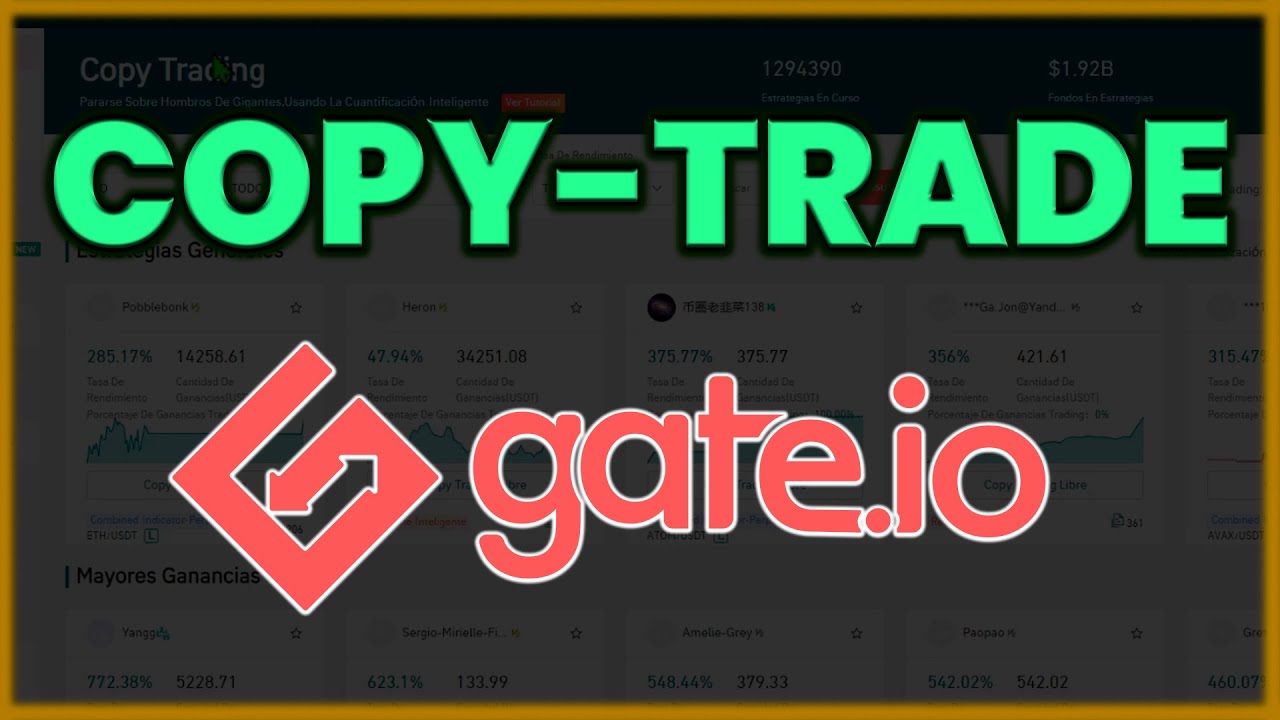 📈 ¿Qué es y Cómo funciona COPY TRADE en GATE.IO? - Copiar Operativas de Otros con Criptomonedas