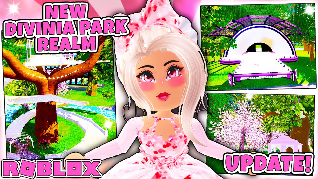 New Secrets And Fun Things To Do In New Divinia Park Realm In Roblox Royale High School Youtube