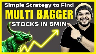 This simple strategy found Multibagger stocks under 5 minutes! : Stock Market for Beginners