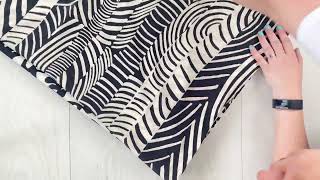 Black and White EcoVero Viscose | Core Fabrics