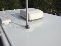 RV Roof repair.  Fix rv roof leaks.  rv roof magic.  5 year warranty.  100% Butyl Liquid rubber