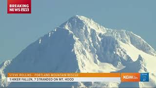 Rescue underway for injured climber on Mt. Hood