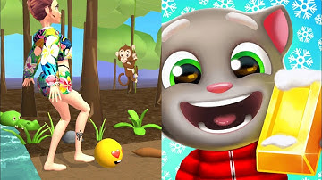 Tippy Toe 3D vs Talking Tom Gold Run - All Levels Android Gameplay