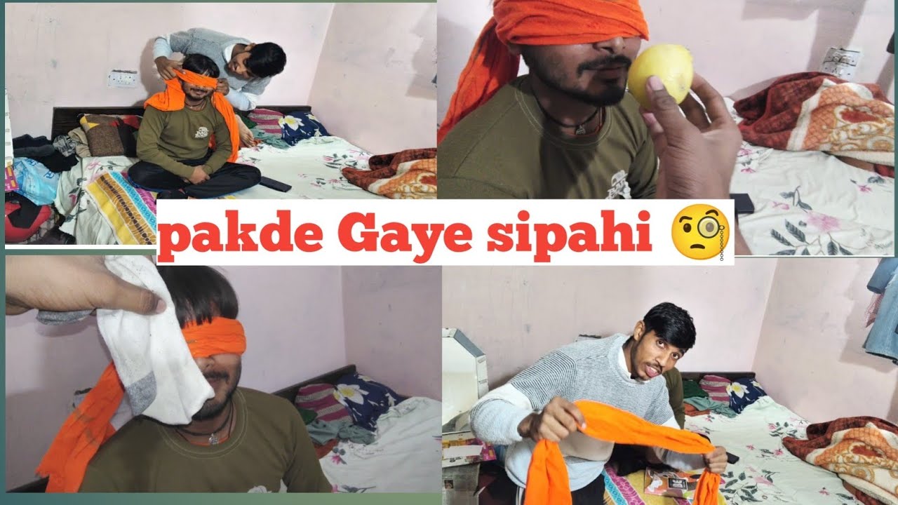 Aankhon per Patti Aur sipahi Ka imtihan🤭