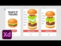 Getting Started in XD: Food Ordering App