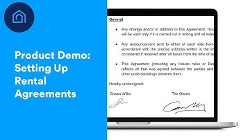 Setting Up Rental Agreements | Guesty Product Demo
