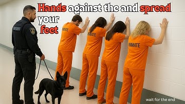 Hands against the and spread your feet !