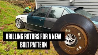 Drilling my rotors to use a different bolt pattern on my E36 