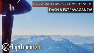 Air Greenland Dash 8 flight deck and passenger cabin flights! [With stunning views into Nuuk] screenshot 3