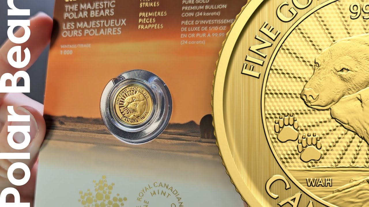 1/10 oz 2024 The Majestic Polar Bears First Strike Gold Coin | Royal Canadian Mint