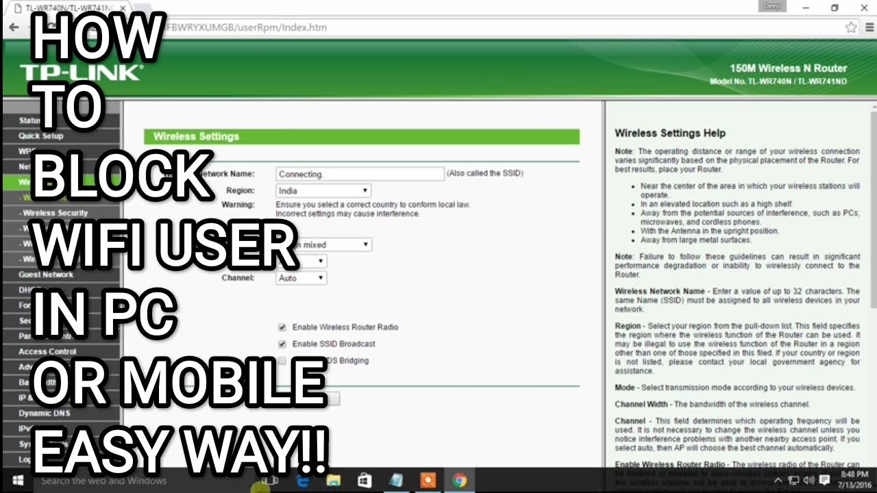 HOW TO BLOCK WIFI THIEF (EASY WAY)