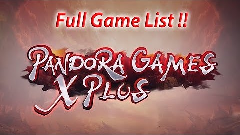 Pandora Games X Plus Full Game List Overview 😎