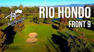 GOLF in SOUTH LOS ANGELES | Rio Hondo FRONT 9 Course Vlog with Drone Flyovers