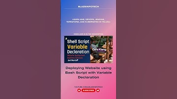 Deploying Website using Bash Script with Variable Declaration Shell Scripting in Telugu