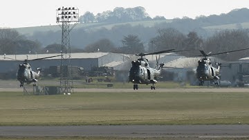 Final flight of Puma military helicopters with the Royal Air Force