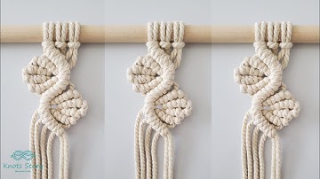 Macrame Wavy Leaves Pattern - Macrame  Floral